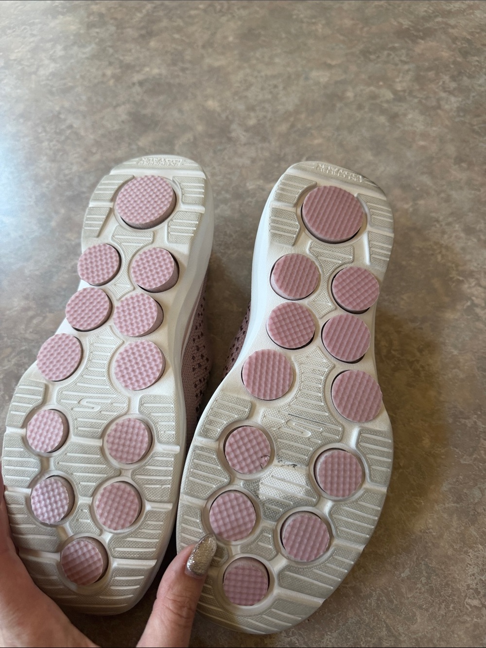 Skechers Women's Slip-On Knit Sneakers - Light Pink - Picture 4 of 6